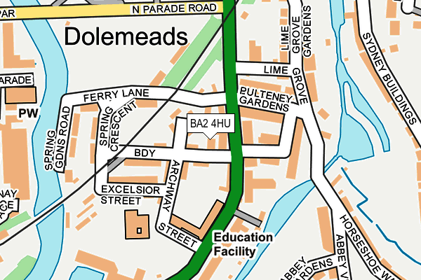 BA2 4HU map - OS OpenMap – Local (Ordnance Survey)