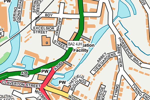 Map of 5 CAROLINE BUILDINGS (BATH) LIMITED at local scale