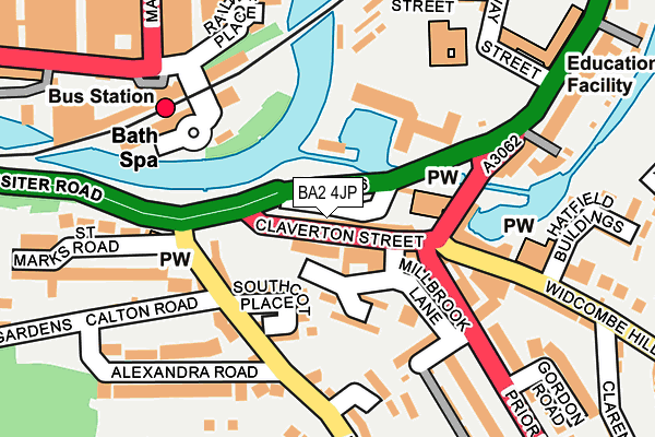 BA2 4JP map - OS OpenMap – Local (Ordnance Survey)