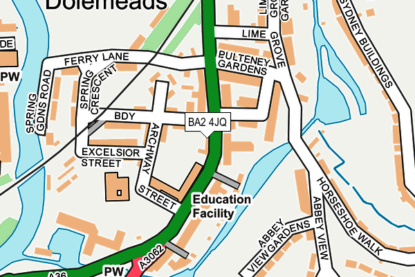 BA2 4JQ map - OS OpenMap – Local (Ordnance Survey)