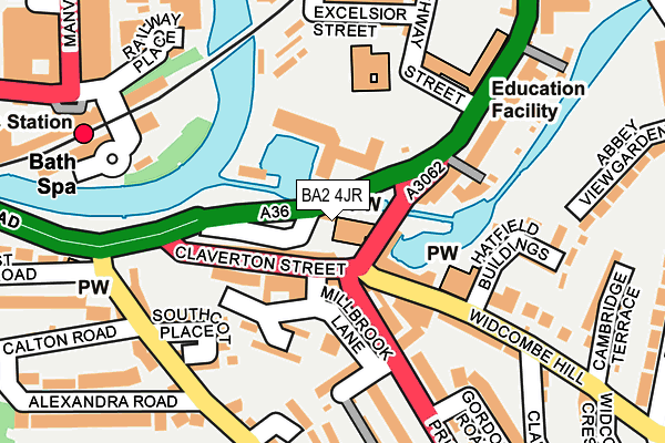 BA2 4JR map - OS OpenMap – Local (Ordnance Survey)