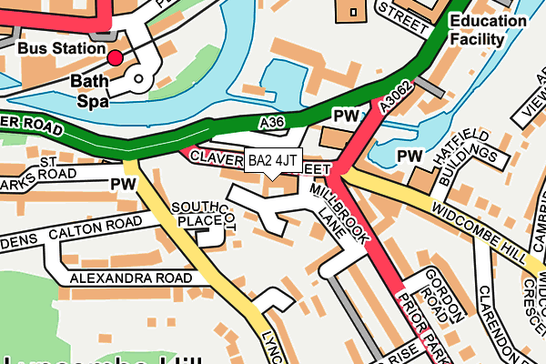 BA2 4JT map - OS OpenMap – Local (Ordnance Survey)