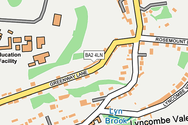 BA2 4LN map - OS OpenMap – Local (Ordnance Survey)