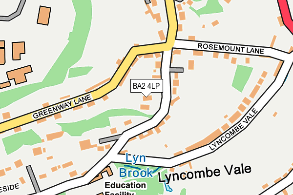 BA2 4LP map - OS OpenMap – Local (Ordnance Survey)