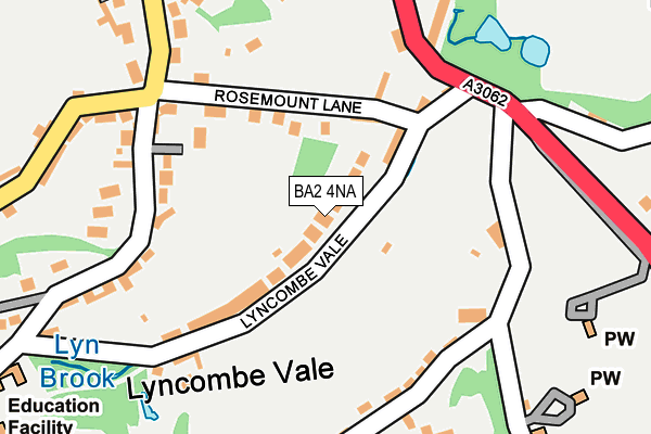 BA2 4NA map - OS OpenMap – Local (Ordnance Survey)