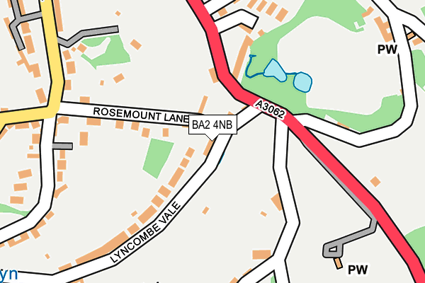 BA2 4NB map - OS OpenMap – Local (Ordnance Survey)