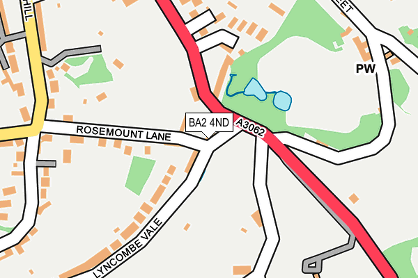 BA2 4ND map - OS OpenMap – Local (Ordnance Survey)