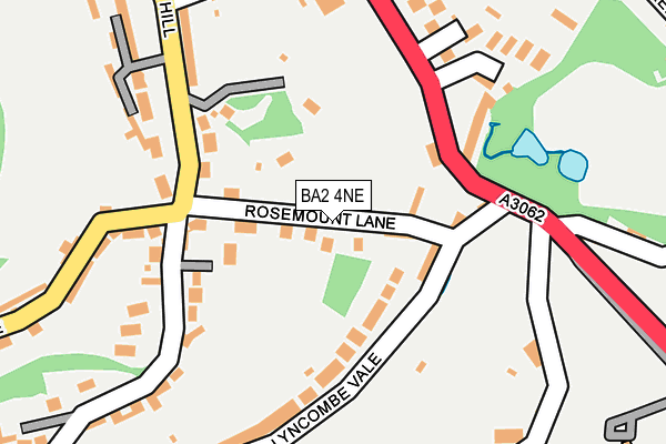 BA2 4NE map - OS OpenMap – Local (Ordnance Survey)