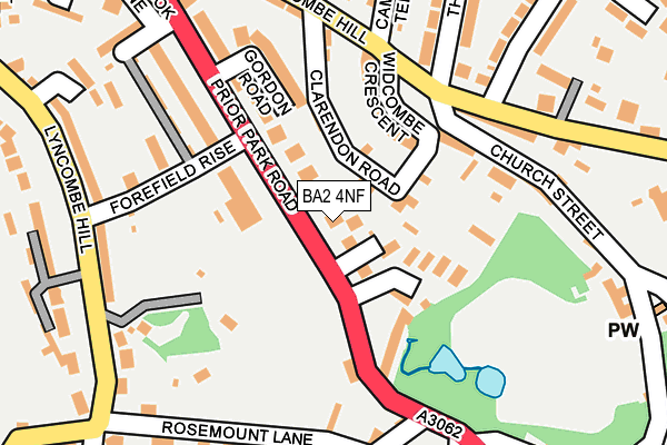 BA2 4NF map - OS OpenMap – Local (Ordnance Survey)