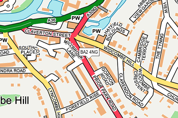 BA2 4NG map - OS OpenMap – Local (Ordnance Survey)