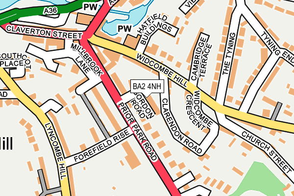 BA2 4NH map - OS OpenMap – Local (Ordnance Survey)