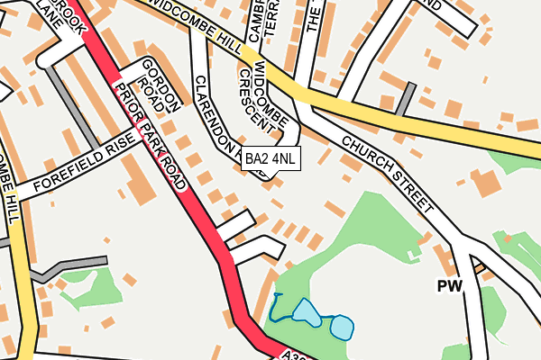 BA2 4NL map - OS OpenMap – Local (Ordnance Survey)