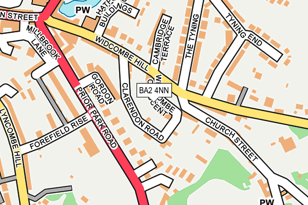 BA2 4NN map - OS OpenMap – Local (Ordnance Survey)