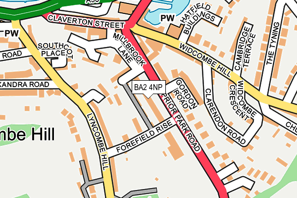 BA2 4NP map - OS OpenMap – Local (Ordnance Survey)