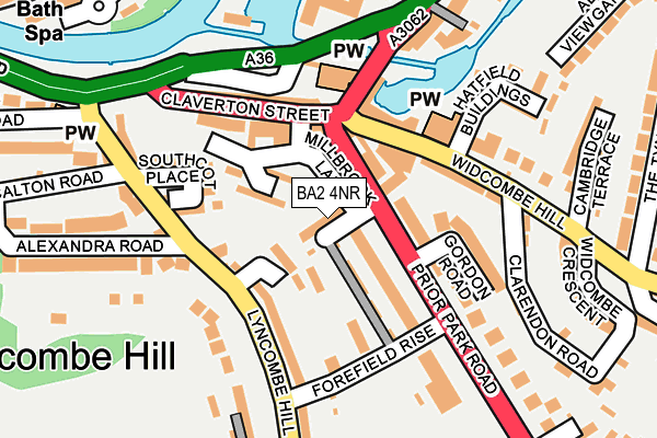 BA2 4NR map - OS OpenMap – Local (Ordnance Survey)