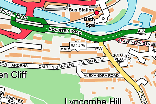 BA2 4PA map - OS OpenMap – Local (Ordnance Survey)