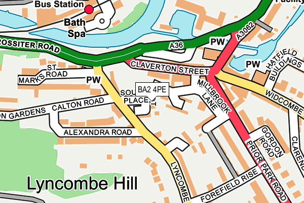 BA2 4PE map - OS OpenMap – Local (Ordnance Survey)