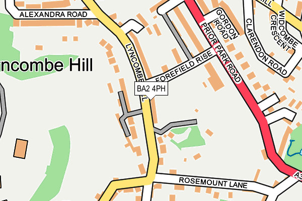 BA2 4PH map - OS OpenMap – Local (Ordnance Survey)