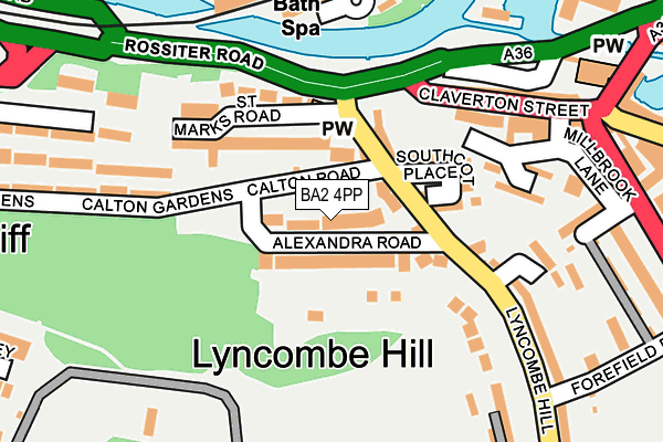 BA2 4PP map - OS OpenMap – Local (Ordnance Survey)