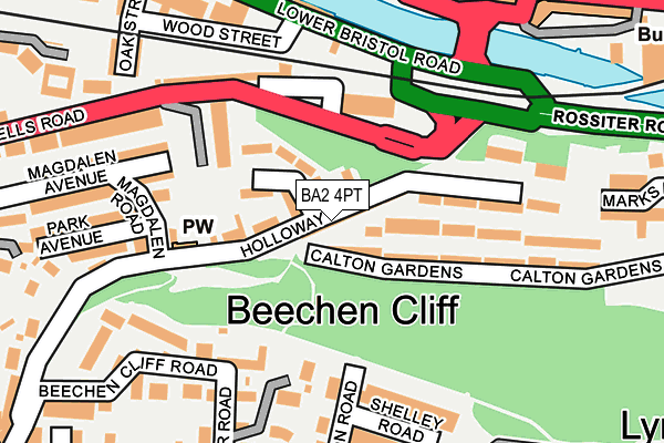 BA2 4PT map - OS OpenMap – Local (Ordnance Survey)