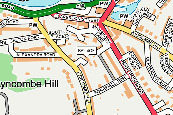 BA2 4QF map - OS OpenMap – Local (Ordnance Survey)