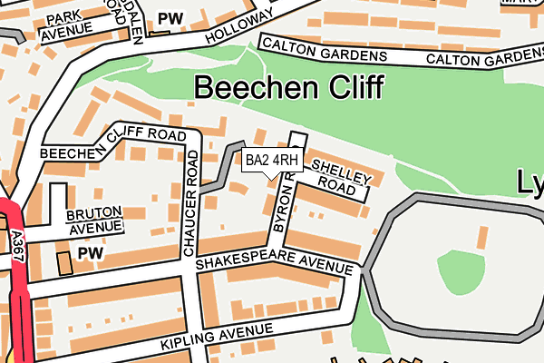 BA2 4RH map - OS OpenMap – Local (Ordnance Survey)