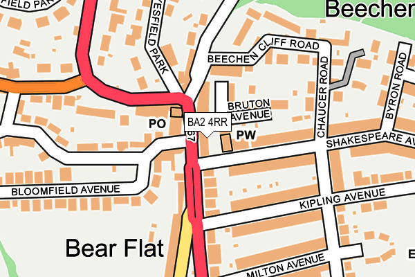 BA2 4RR map - OS OpenMap – Local (Ordnance Survey)