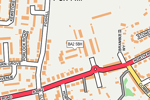 BA2 5BH map - OS OpenMap – Local (Ordnance Survey)