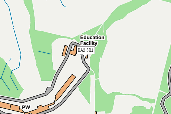 BA2 5BJ map - OS OpenMap – Local (Ordnance Survey)