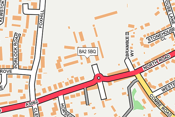 BA2 5BQ map - OS OpenMap – Local (Ordnance Survey)