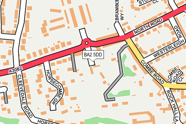 BA2 5DD map - OS OpenMap – Local (Ordnance Survey)