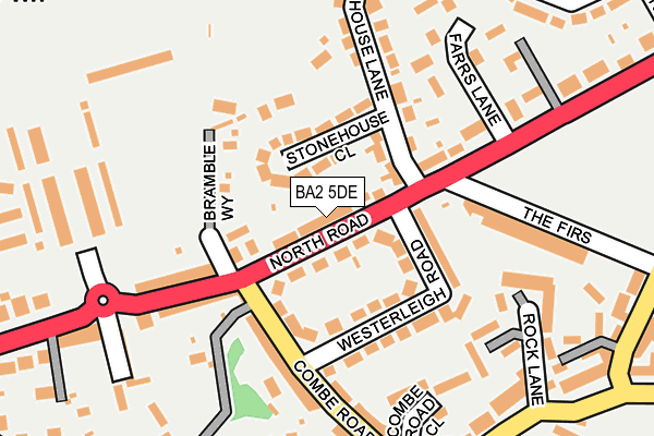 BA2 5DE map - OS OpenMap – Local (Ordnance Survey)