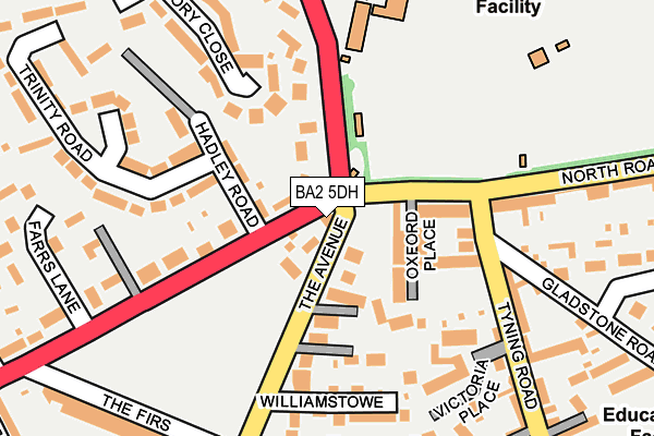 BA2 5DH map - OS OpenMap – Local (Ordnance Survey)