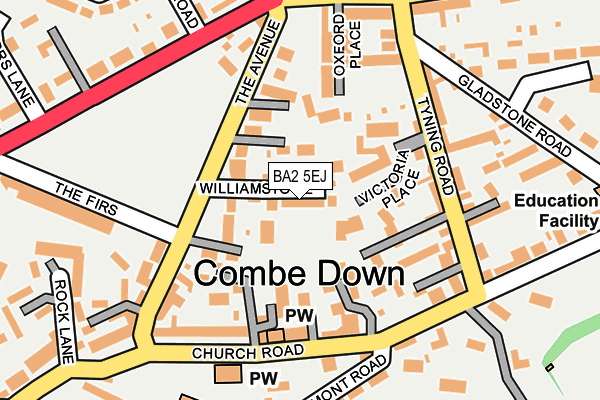 BA2 5EJ map - OS OpenMap – Local (Ordnance Survey)