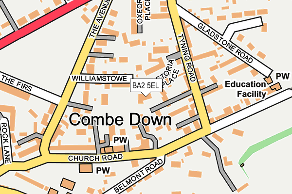 BA2 5EL map - OS OpenMap – Local (Ordnance Survey)