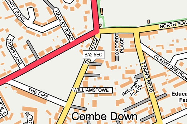 BA2 5EQ map - OS OpenMap – Local (Ordnance Survey)