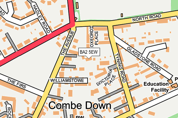 BA2 5EW map - OS OpenMap – Local (Ordnance Survey)