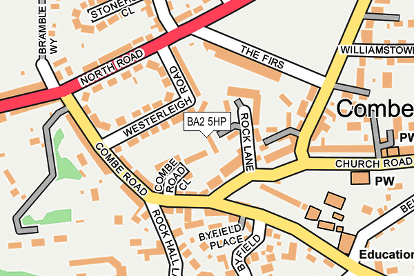 BA2 5HP map - OS OpenMap – Local (Ordnance Survey)