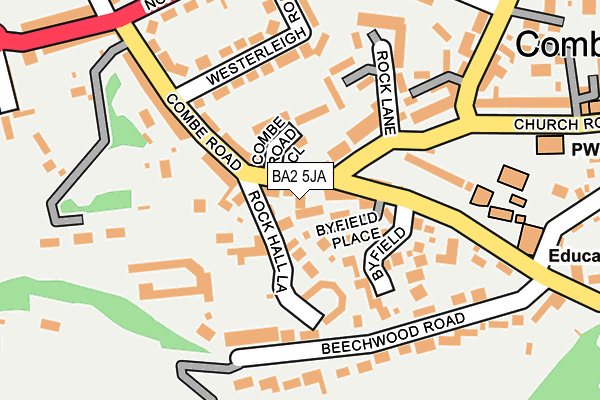 BA2 5JA map - OS OpenMap – Local (Ordnance Survey)