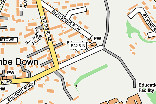 BA2 5JN map - OS OpenMap – Local (Ordnance Survey)