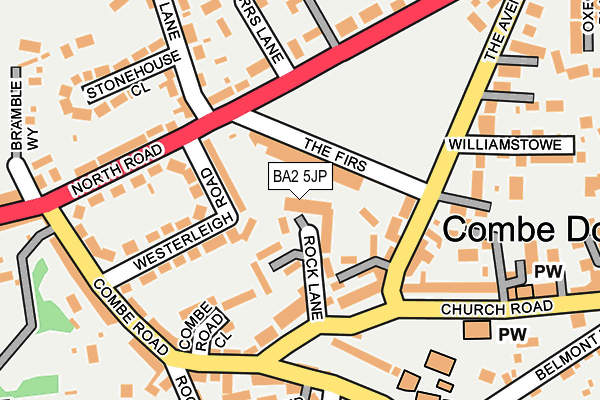 BA2 5JP map - OS OpenMap – Local (Ordnance Survey)