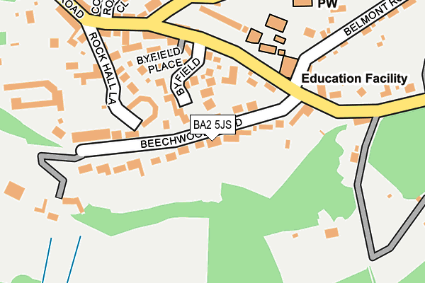 BA2 5JS map - OS OpenMap – Local (Ordnance Survey)