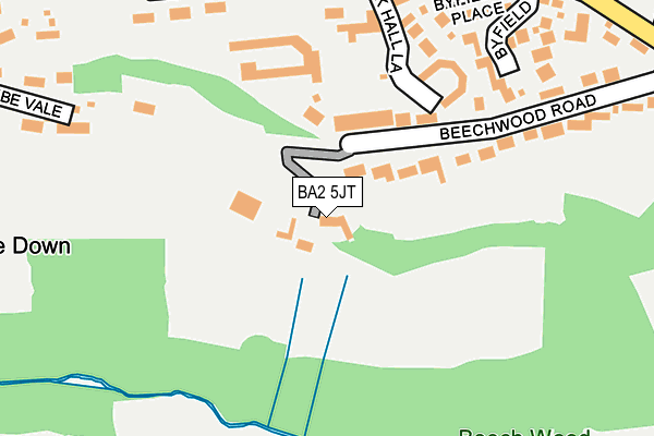 BA2 5JT map - OS OpenMap – Local (Ordnance Survey)