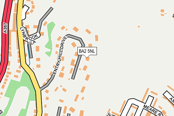 BA2 5NL map - OS OpenMap – Local (Ordnance Survey)