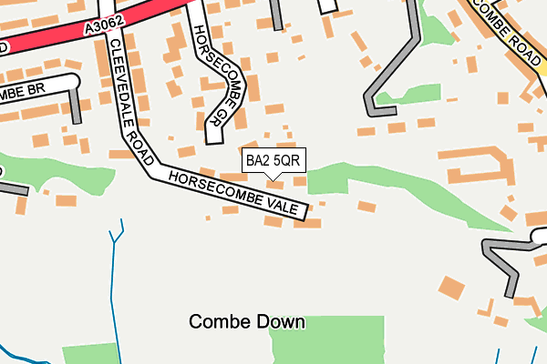 BA2 5QR map - OS OpenMap – Local (Ordnance Survey)