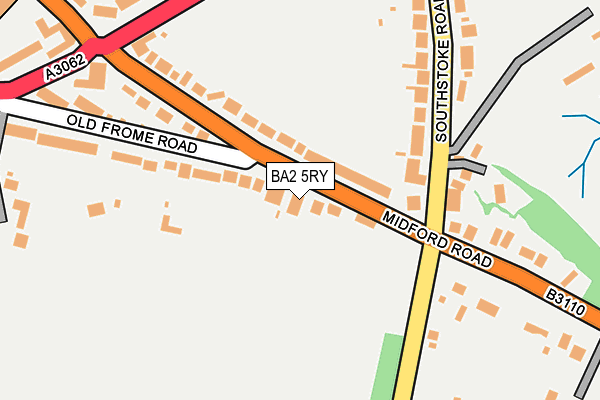 BA2 5RY map - OS OpenMap – Local (Ordnance Survey)