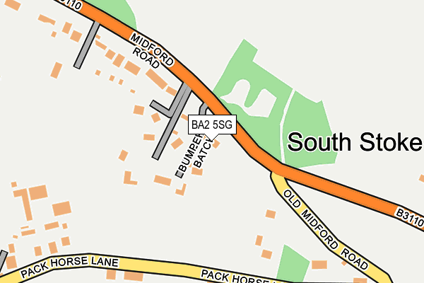 BA2 5SG map - OS OpenMap – Local (Ordnance Survey)