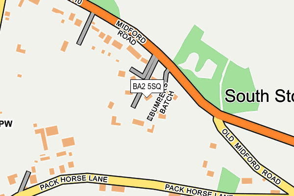 BA2 5SQ map - OS OpenMap – Local (Ordnance Survey)