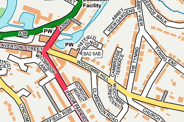 BA2 6AB map - OS OpenMap – Local (Ordnance Survey)