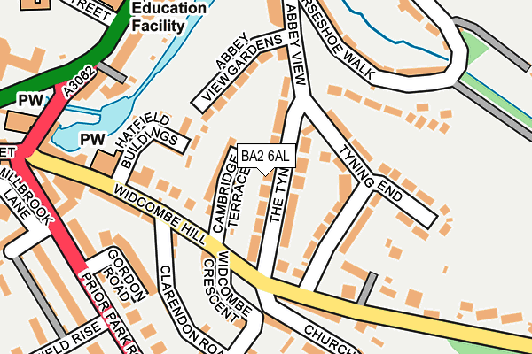 BA2 6AL map - OS OpenMap – Local (Ordnance Survey)